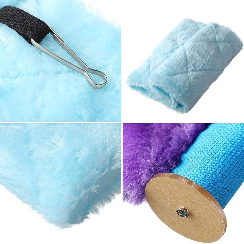 2 Pack Plush Fluffy Bird Nest House Hanging Hammock for Hamster Parrot Lovebird