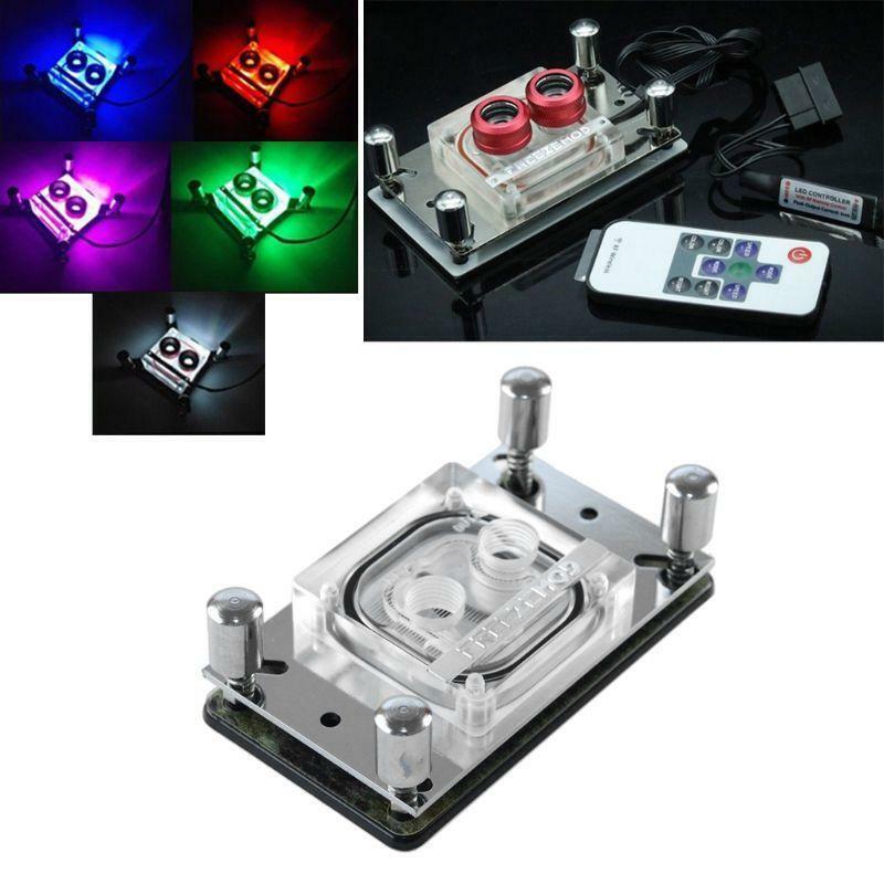 CPU Acrylic Top Water Cooling Block Sprayable Liquid Block With Channel for AMD