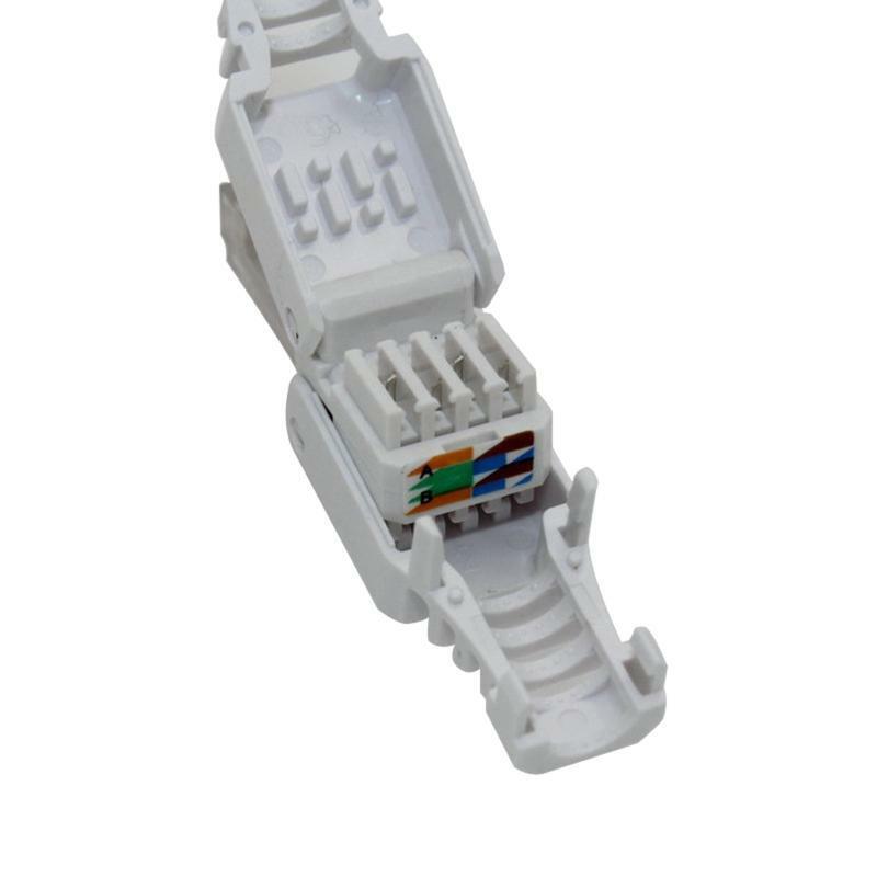 Rj45 Ethernet Connectors Tool-less Crystal Head Plugs Cat6 Unshielded Connector