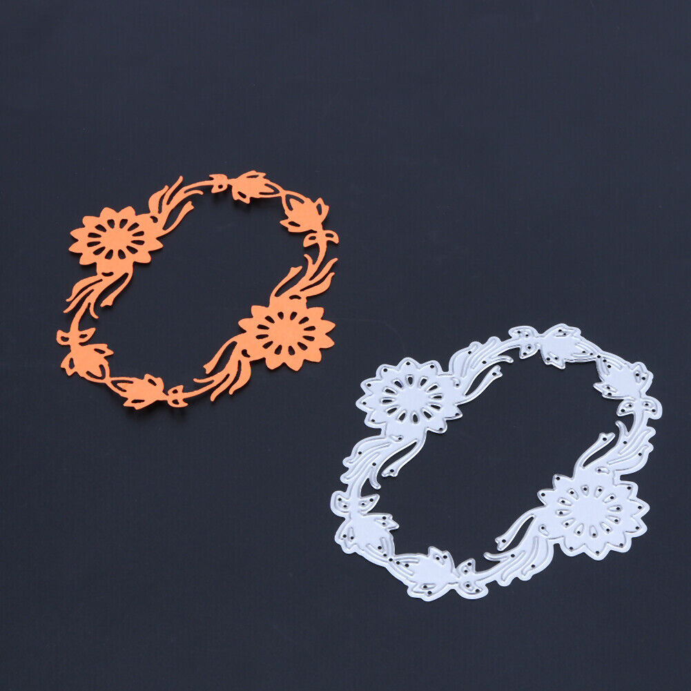 Symmetrical Flowers DIY Cutting Dies Metal Stencils Scrapbook Craft-142066