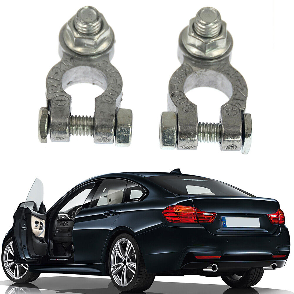 1 Pair 12V Battery Terminals Clamp Type Tin Plated Brass Battery Connectors