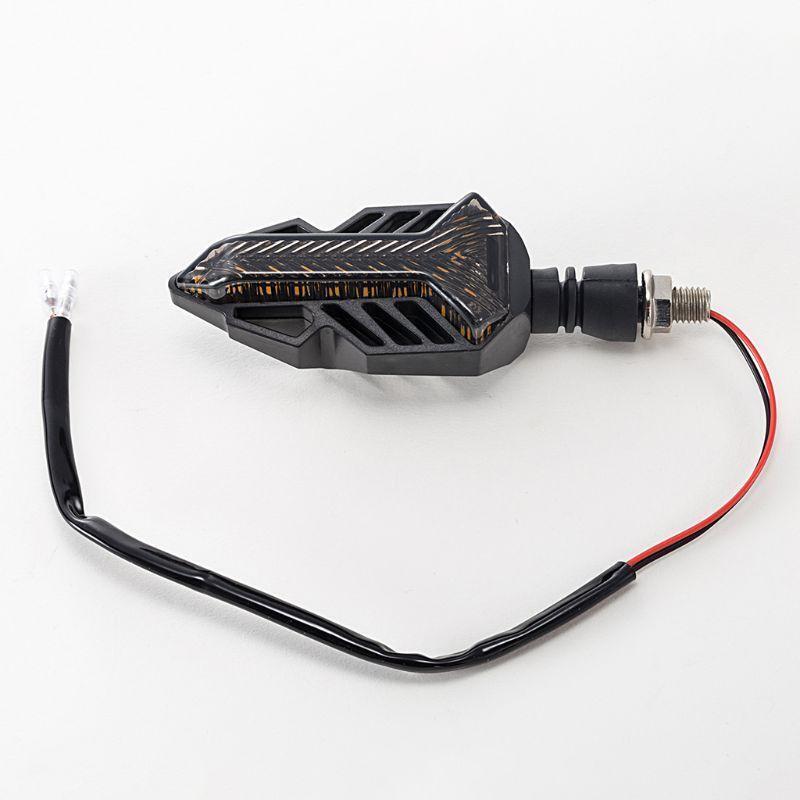 1 Pair Motorcycle LED Turn Signal Lights Amber Lamp Left Right Signals Universal