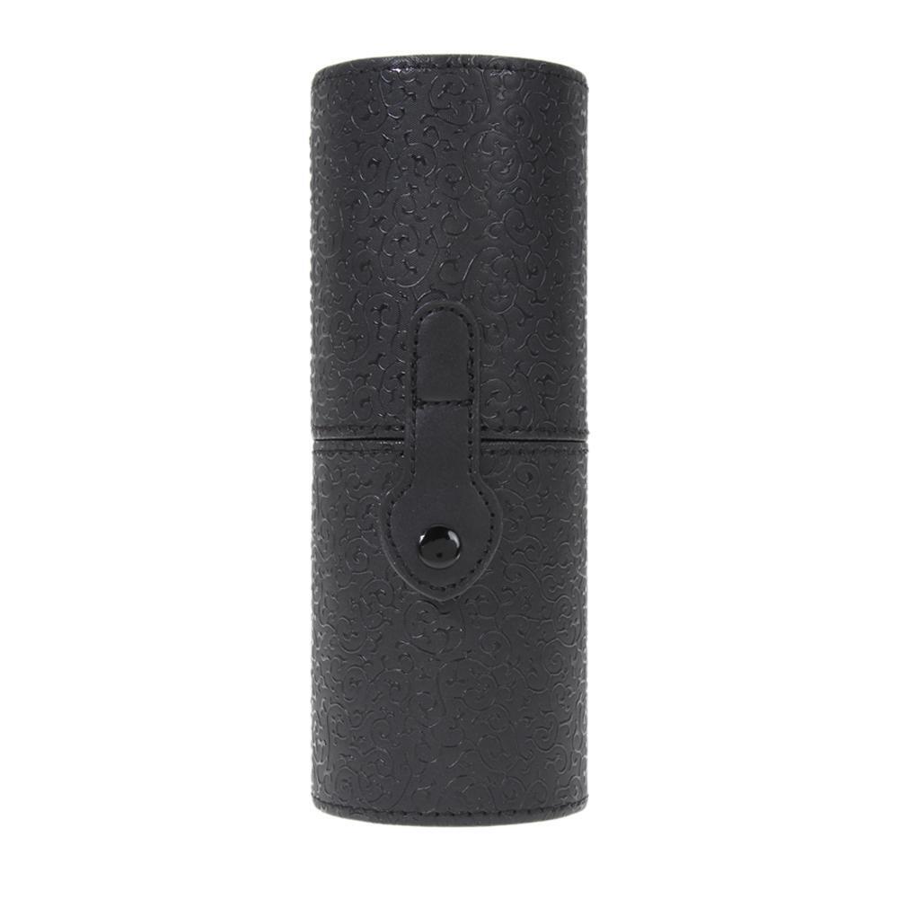 Leather Cosmetic Case Storage Makeup Bags Organizer Brush Tube Holder Cup