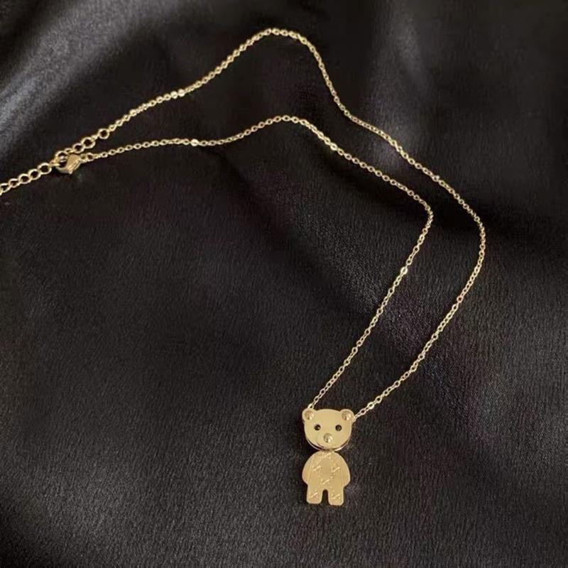 Exquisite Bear Clavicle Chain Women Girl Birthday Jewelry Gift Party Ornament