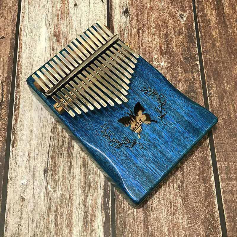 17 Keys Thumb Piano Include Tuning Hammer and Study Instruction