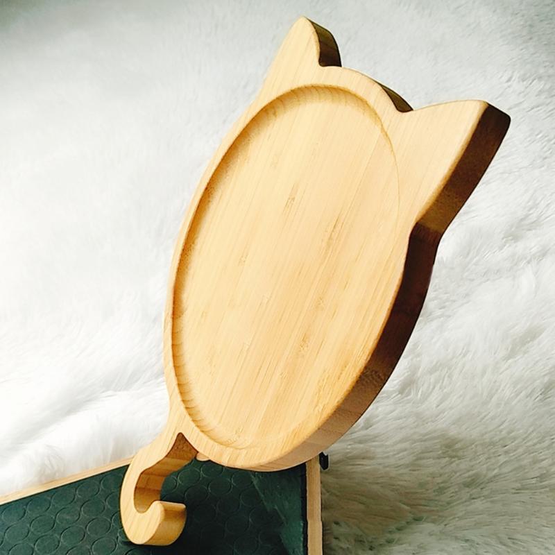 Wood Storage Tray Tea Dessert Dinner Breads Fruit Snack Food Display Dishes Tray