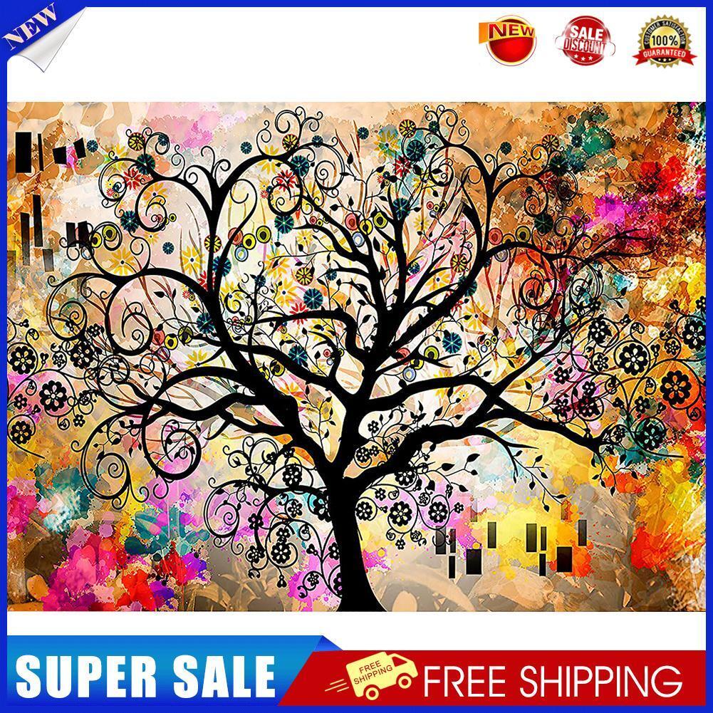 5D DIY Diamond Painting Color Tree Full Round Drill Art Picture Rhinestone