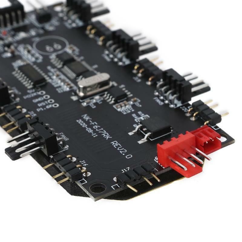 5V 3Pin  Wireless 5V RGB  2-in-1 PWM & ARGB Controller Hub 8 Ports 12V 4Pin Fan