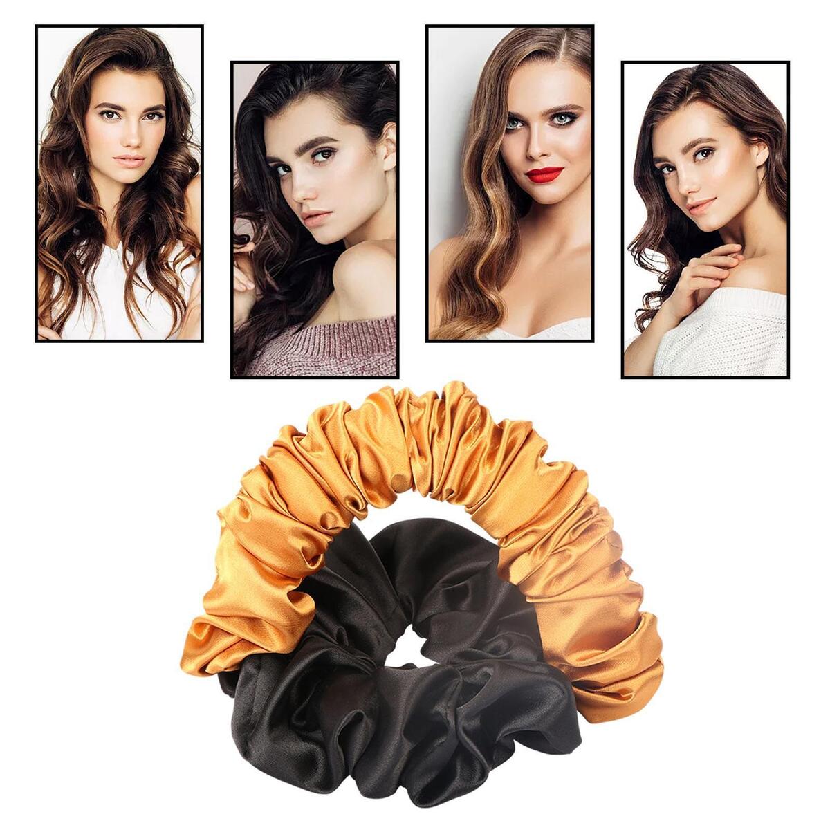 5Pieces Sleep Heatless Hair Curler Headband Soft Long Hair Wrap Curling