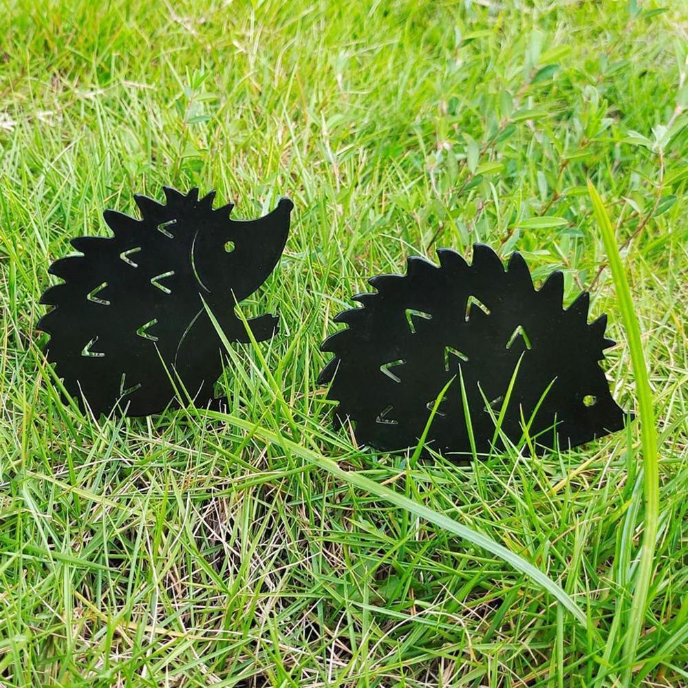 Silhouette Stakes Garden Statue Pile Plug-in Posts Standing Hedgehog Decoration