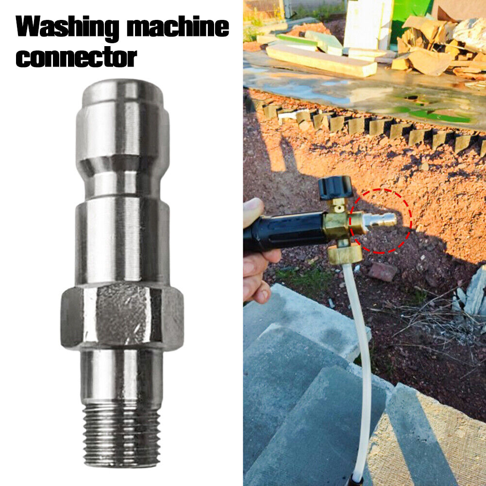 1/4 inch Connector High Pressure Car Washer Foam Nozzle Adapter (G1/8 Male)
