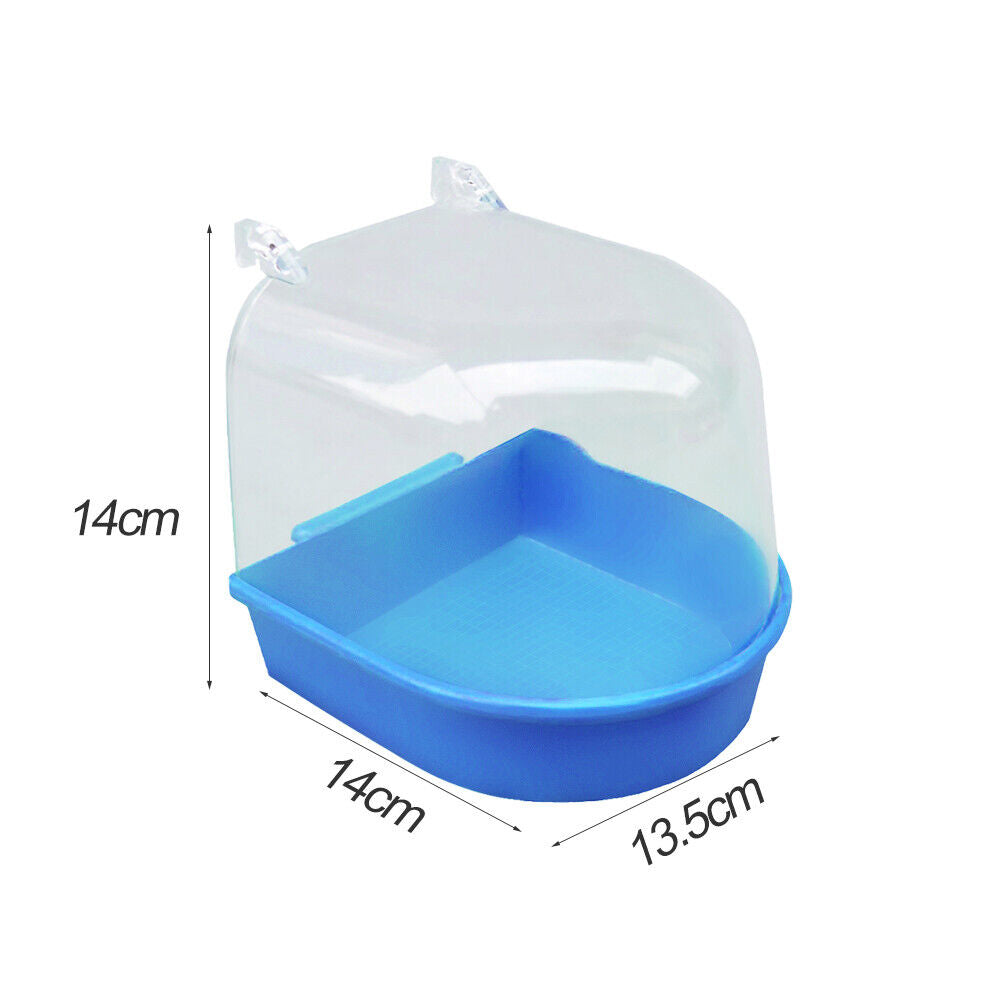 Bathtubs Kit Bath Shower Box Bird Cage Accessories Hanging Cage Parrot Bathtub