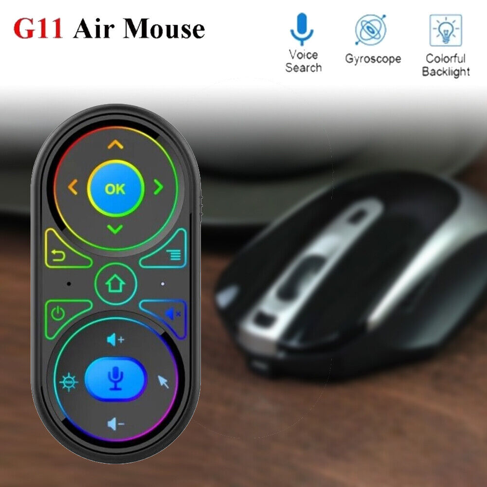 G11 Air Mouse Voice Remote Control 2.4G Wireless Gyro IR Learning for PC