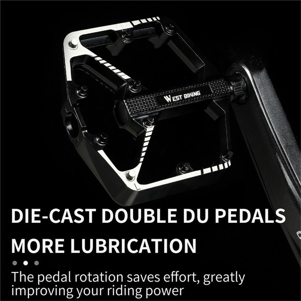 Ball Bearing Bicycle Pedals MTB Pedal Flat Platform Pedaling Road Bike Parts