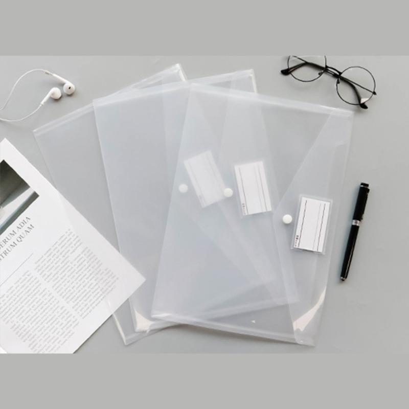10Pcs A4 Folders Document Organizer Bags Waterproof Receipt Wallets Snap Closure