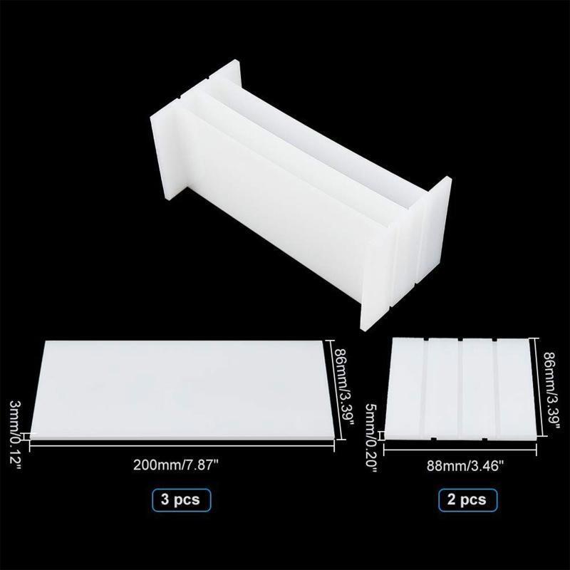 Silicone Loaf Soap Mold Dividers White Mould DIY Handmade Swirl Making Tool Gift