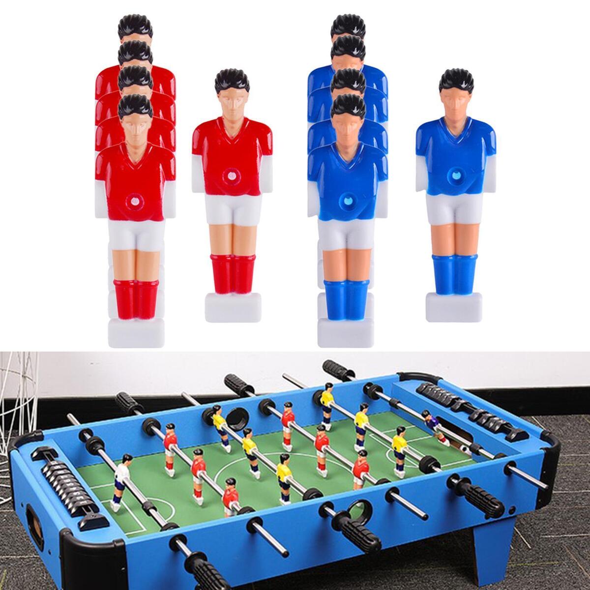 10Pcs Foosball Balls Replacement Humanoid Foosball 5 Red+5 Blue Foosball Men