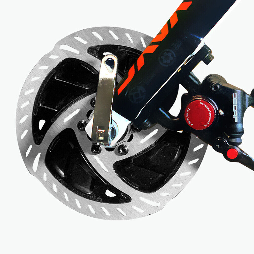 MTB Road Bike Radiator Cooling Fins Disc Brake Rotors with Bolts (Black)
