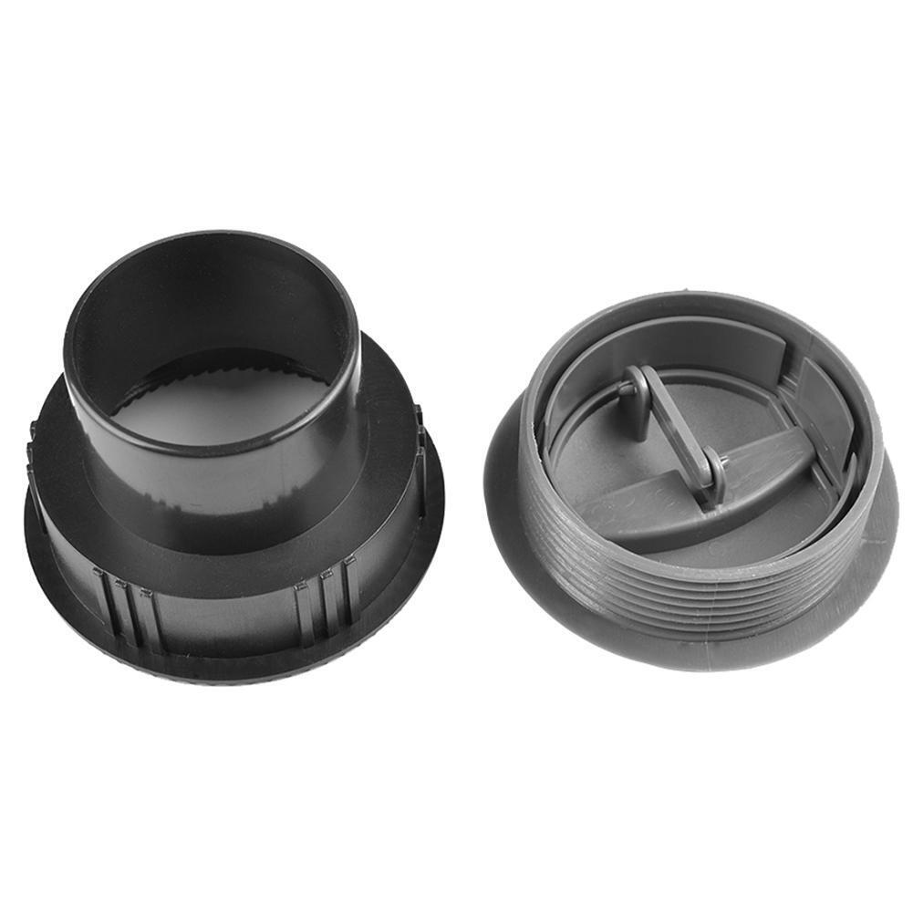 60mm Car RV ATV A/C Vent Air Outlet Rotating Interior Round Ceiling (Grey)