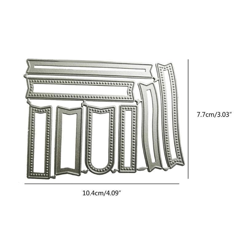 Rectangle Border Shape Carbon Steel Cutting Dies DIY Scrapbooking Photo Album