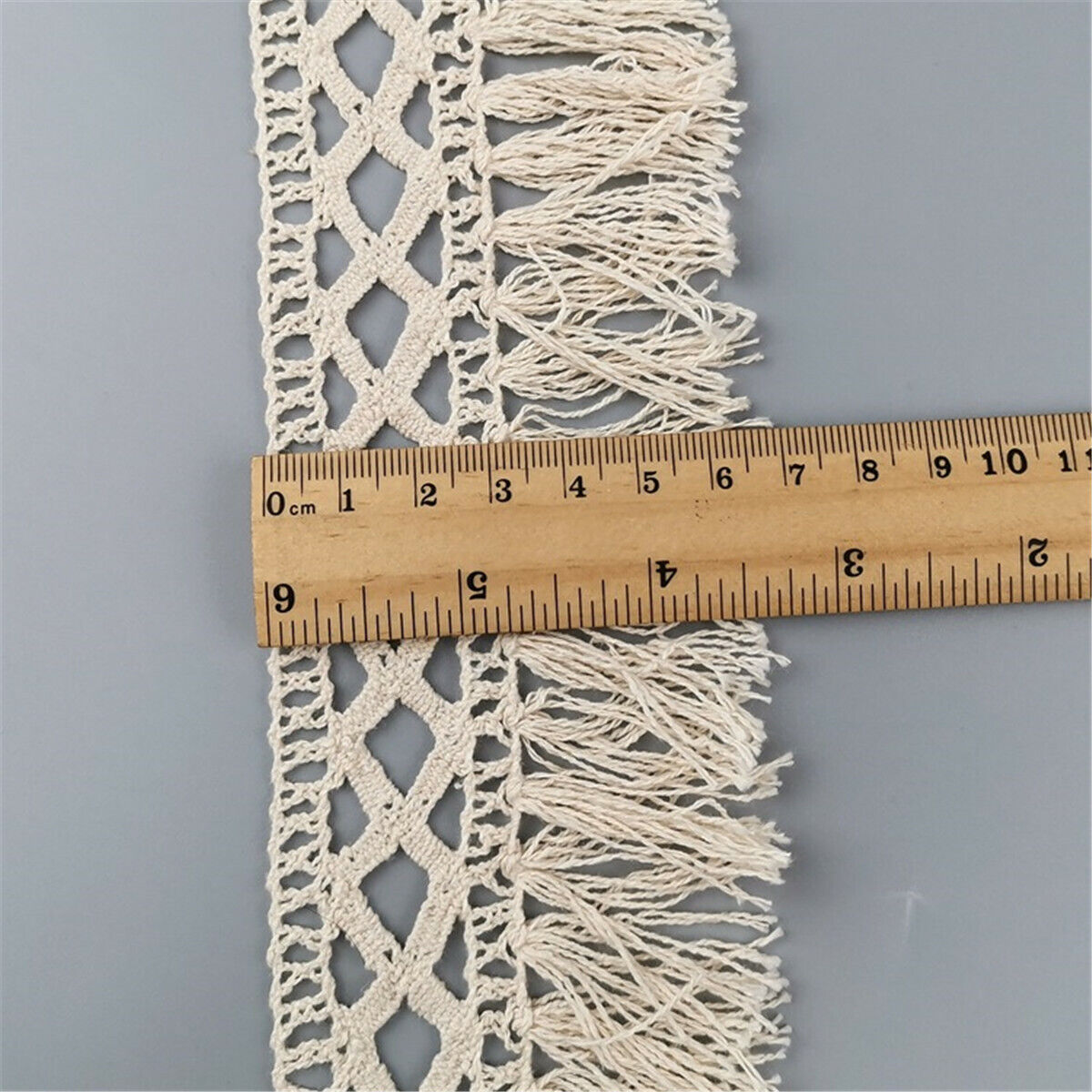 Cotton Tassel Fringe Embroidered Lace Trim Sewing Fabric DIY Dress Home Textile