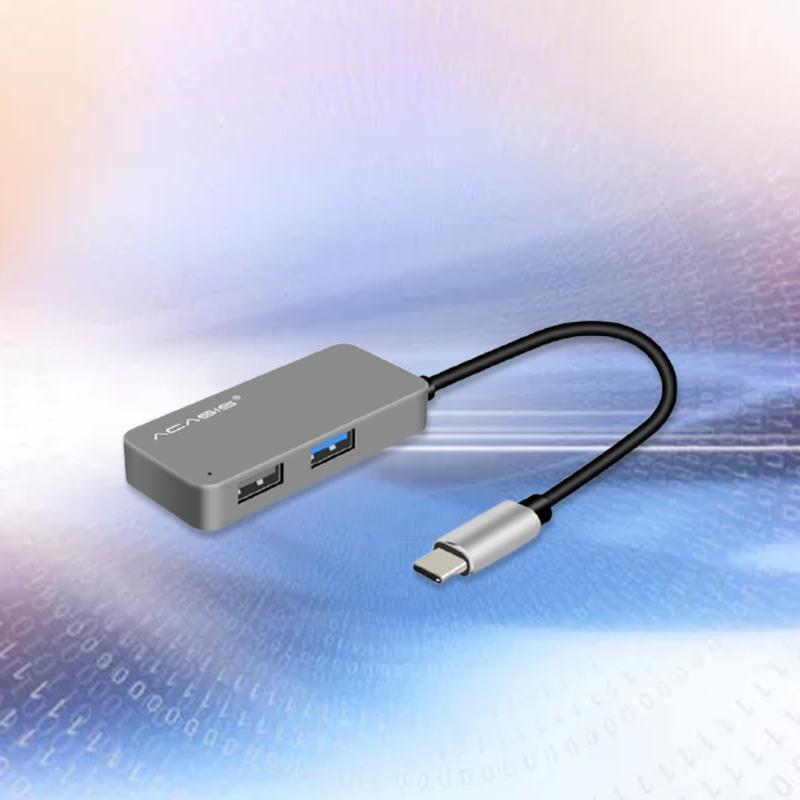Intelligent Type-C Docking Station Hub 3 in 1 USB Type C Ports to USB3.0 2.0 PD