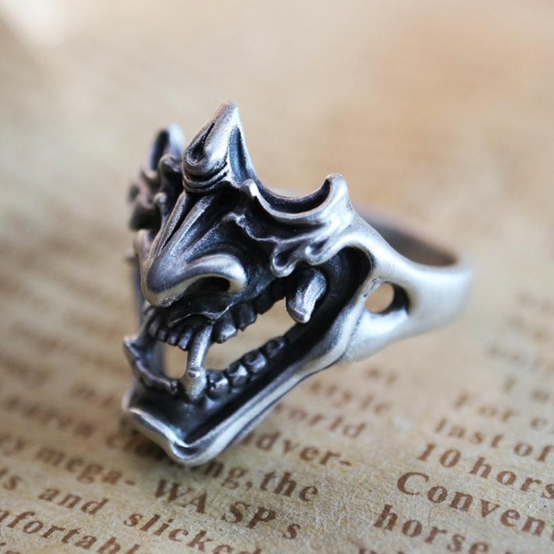 Stylish Open Ring Demon Shape Gothic Statement Party Chunky Jewelry for Men Teen