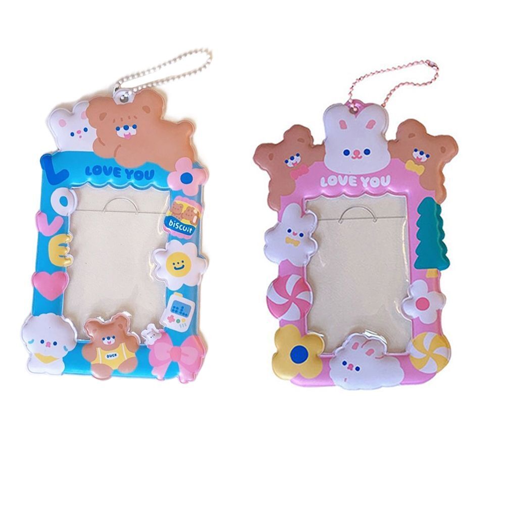 Elastic Rope Cartoon Campus Card Package ID Holder Card Cover Protective Case