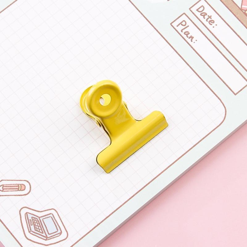 5 pieces Multifunctional Bull Clips for Kid Student Women Men Paper Organizing