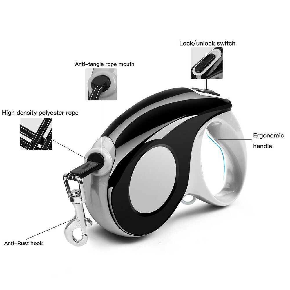 Retractable Dog Collar Pet Supplies Dog Leash Extendable Leash Dog Lead Cord