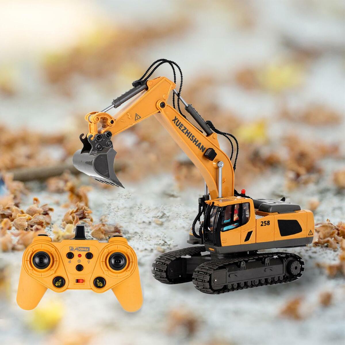 1/20 Plastic  Digger Vehicle  RC Remote Control Rechargeable