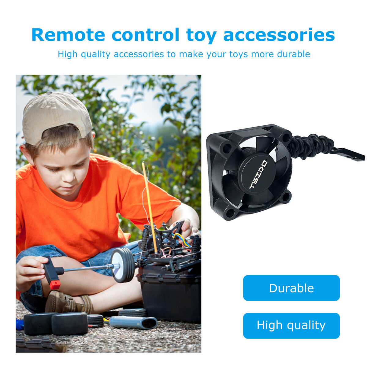 Ysido 3010 2x 25000rpm Cooling for 1/10 1/8 1/12 RC Car Brushless Motor ESC