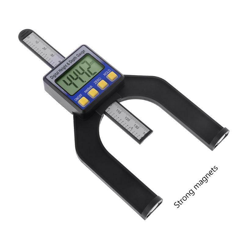 Digital Height & Depth Gauge for Hand Router Table w Magnetic Feet Self Standing