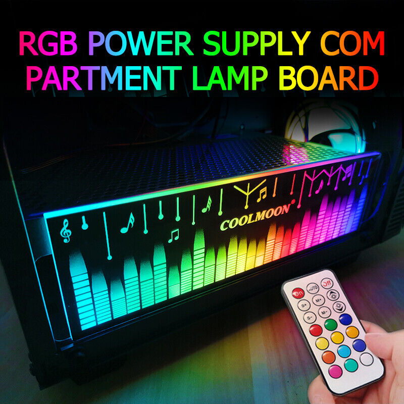 COOLMOON RGB Light Board PC Case Power Box Small 4 Pin Lighting Side Panel