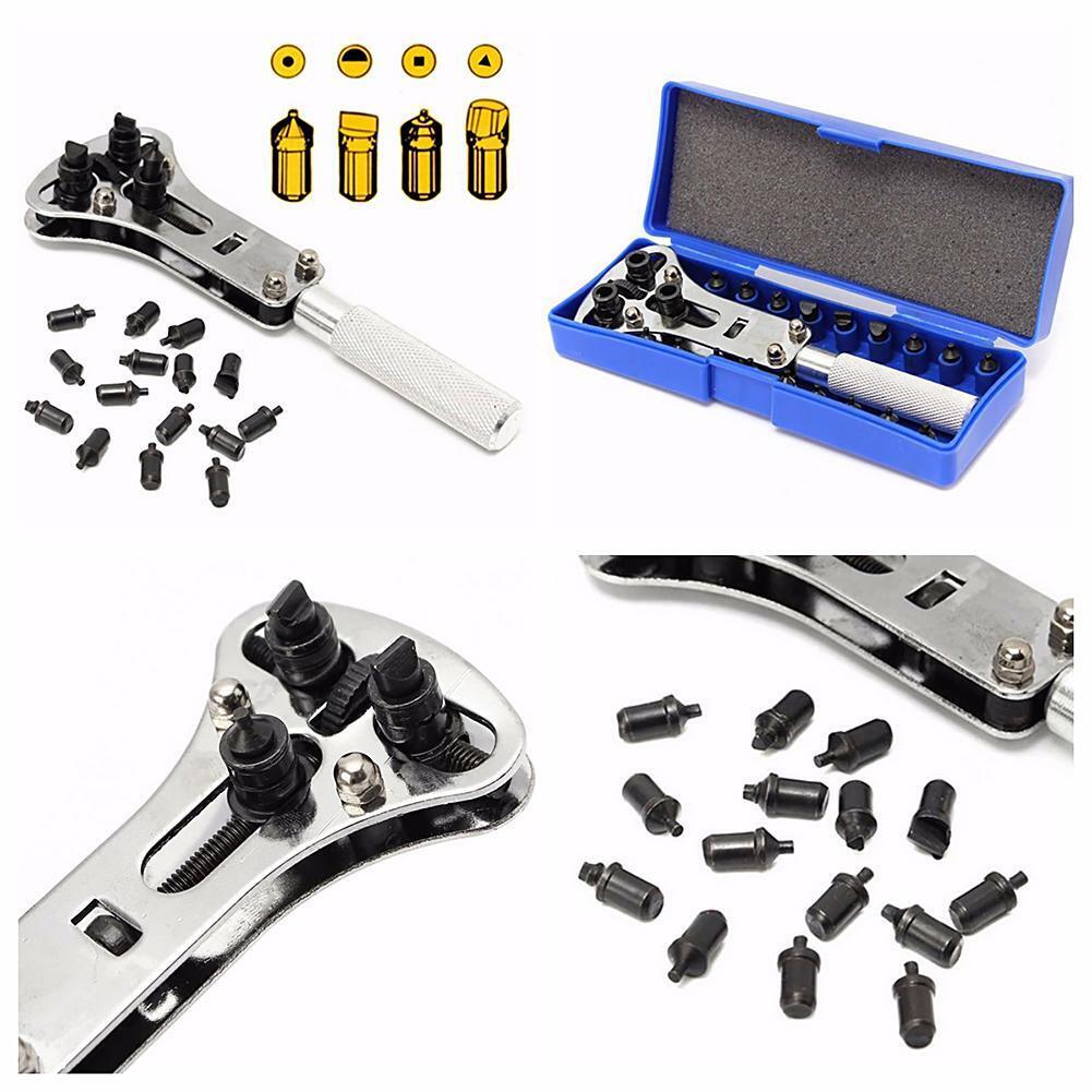 Watch Case Opener Adjustable Screw Back Remover Wrench Watch Repair Tool