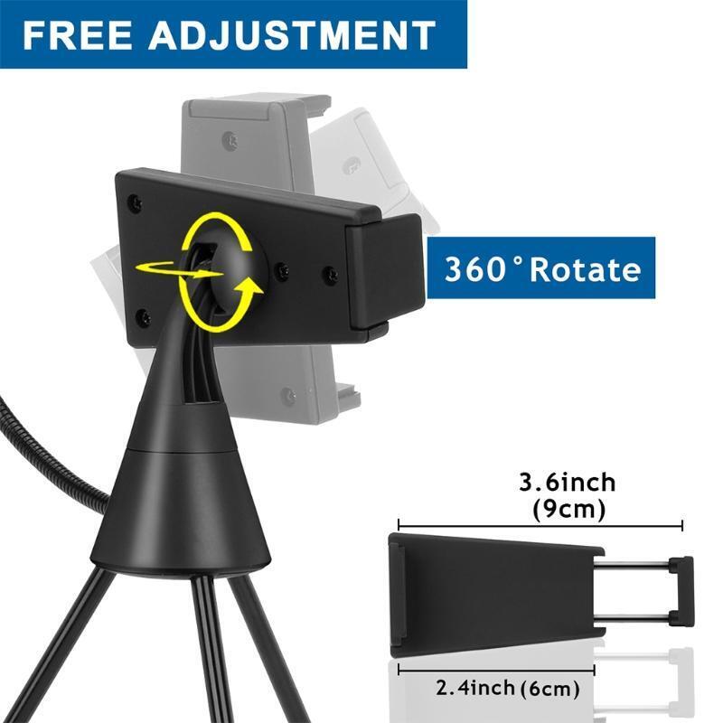 Multi-function Live broadcast Tripod  Desktop Mobile Phone Holder with Fill Ligh