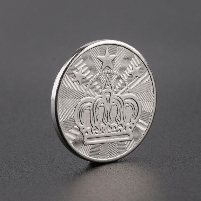 10Pcs 25mm Stainless Coins Commemorate Coin Metal Gift Crafts Souvenir Coins