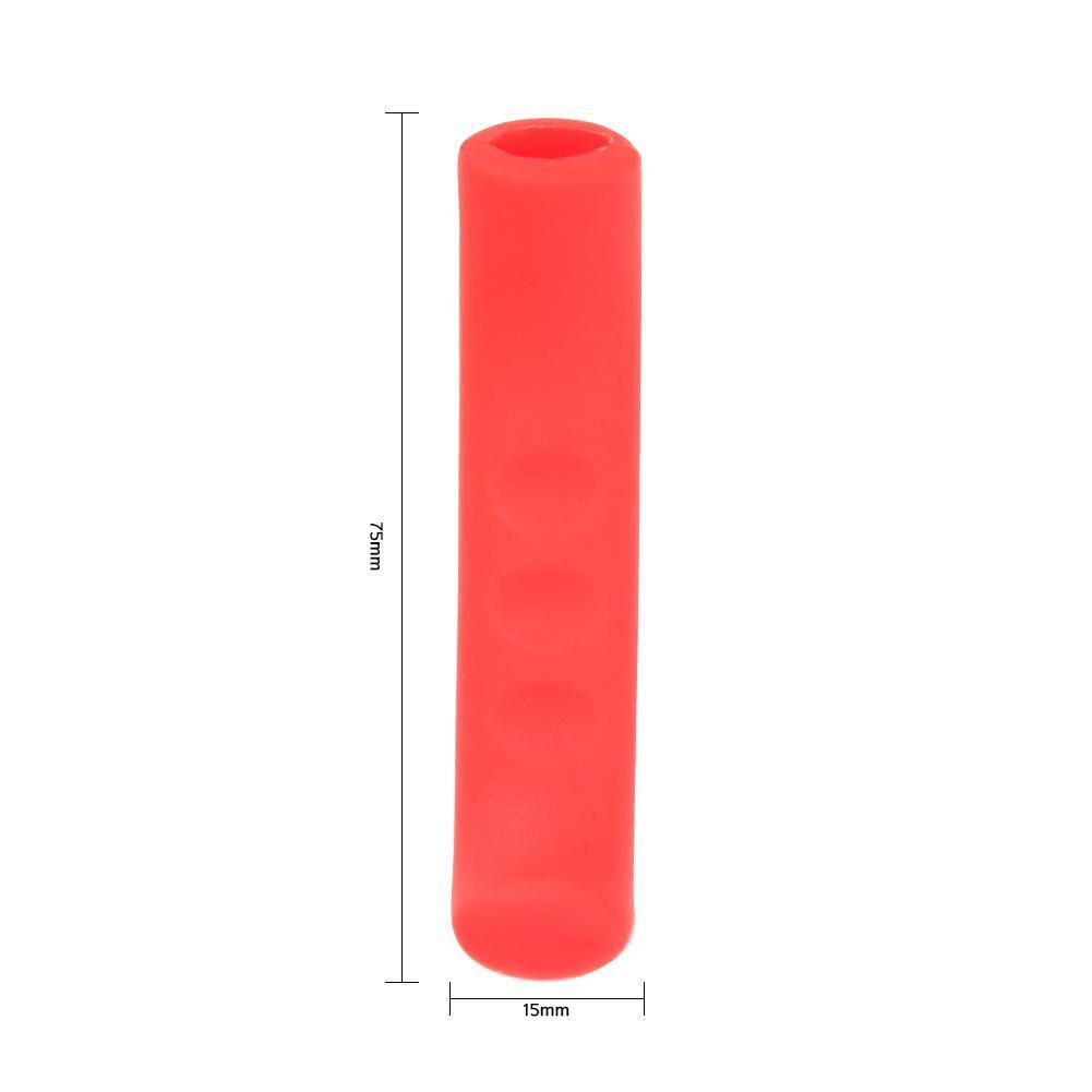 Bicycle Brake Handle Cover Silicone Bike Anti-Skid Protector Cover (Red)