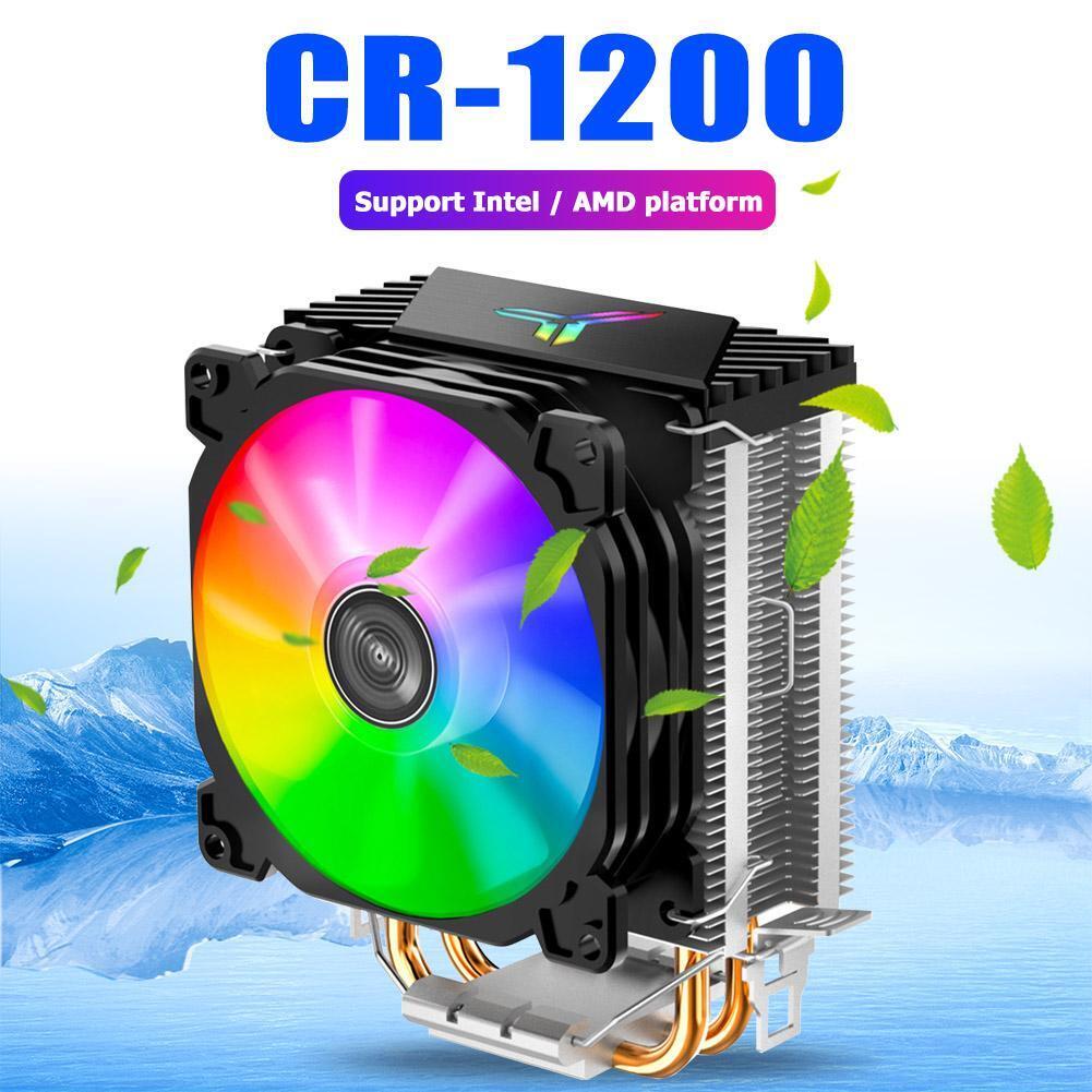 Jonsbo CR1200 2 Heat Pipe Tower CPU Cooler RGB 3Pin Cooling Fans Heatsink