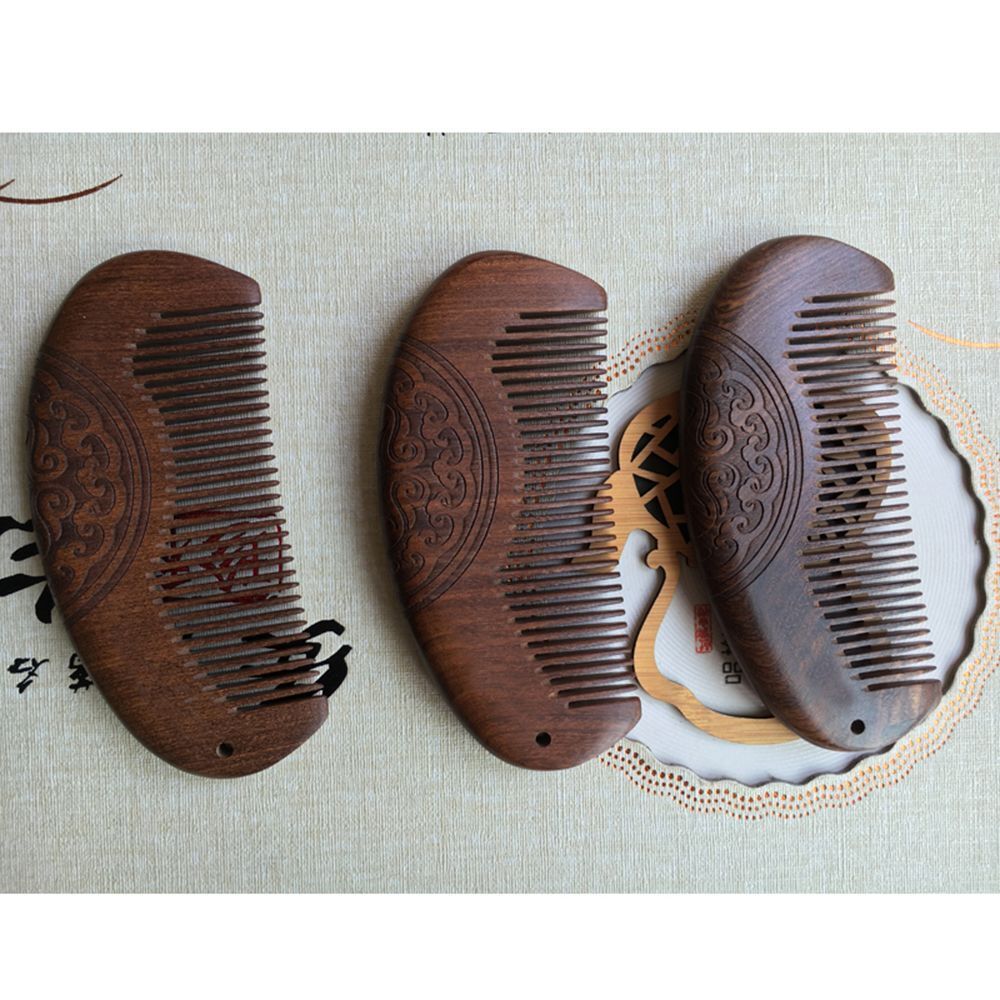 Hair Brush Anti Static Wooden Hair Comb Hair Styling Beard Care Scalp Massage