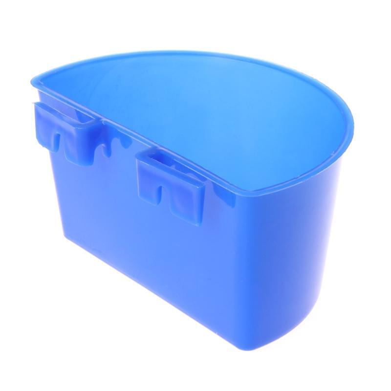 4pcs Pigeon Feeder Water Food Feeding Birds Parrots Hanging Cage Semicircle Bowl