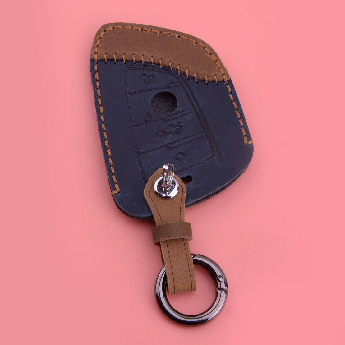 Leather Smart Key Cover Case Fob Shell Holder Fit For BMW X1 X2 X3 X4 X5 X6 X7