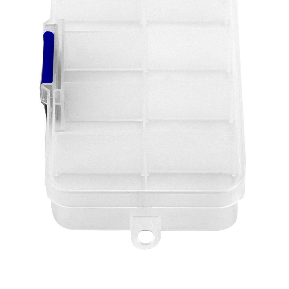 10 Slots Portabel Plastic Fishing Lure Hook Tackle Box Tool Storage Case