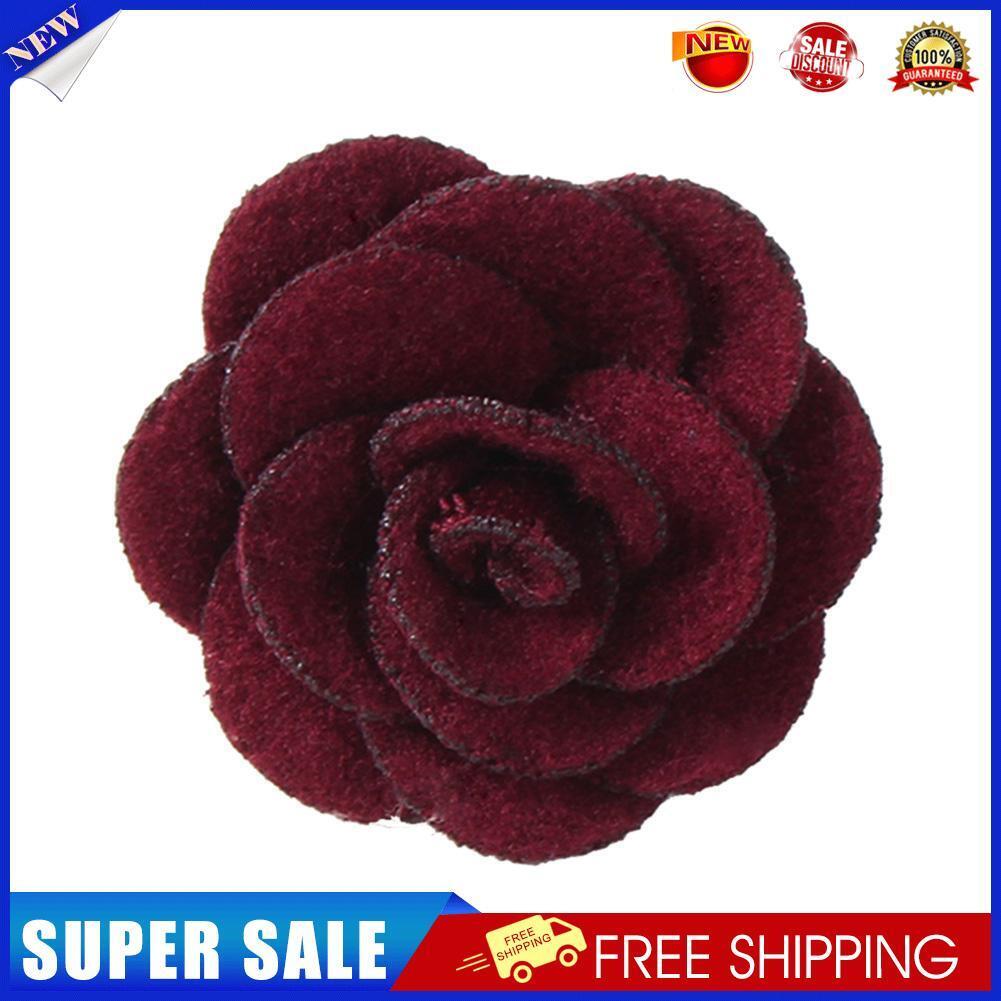 Men Women Rose Flower Brooch Suit Wedding Party Pins Jewelry Gift (260617)