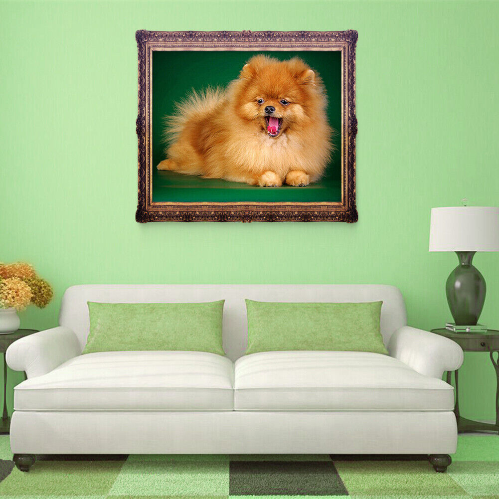 5D DIY Cute Dog Diamond Painting Cross Stitch Embroidery Home Decor Craft