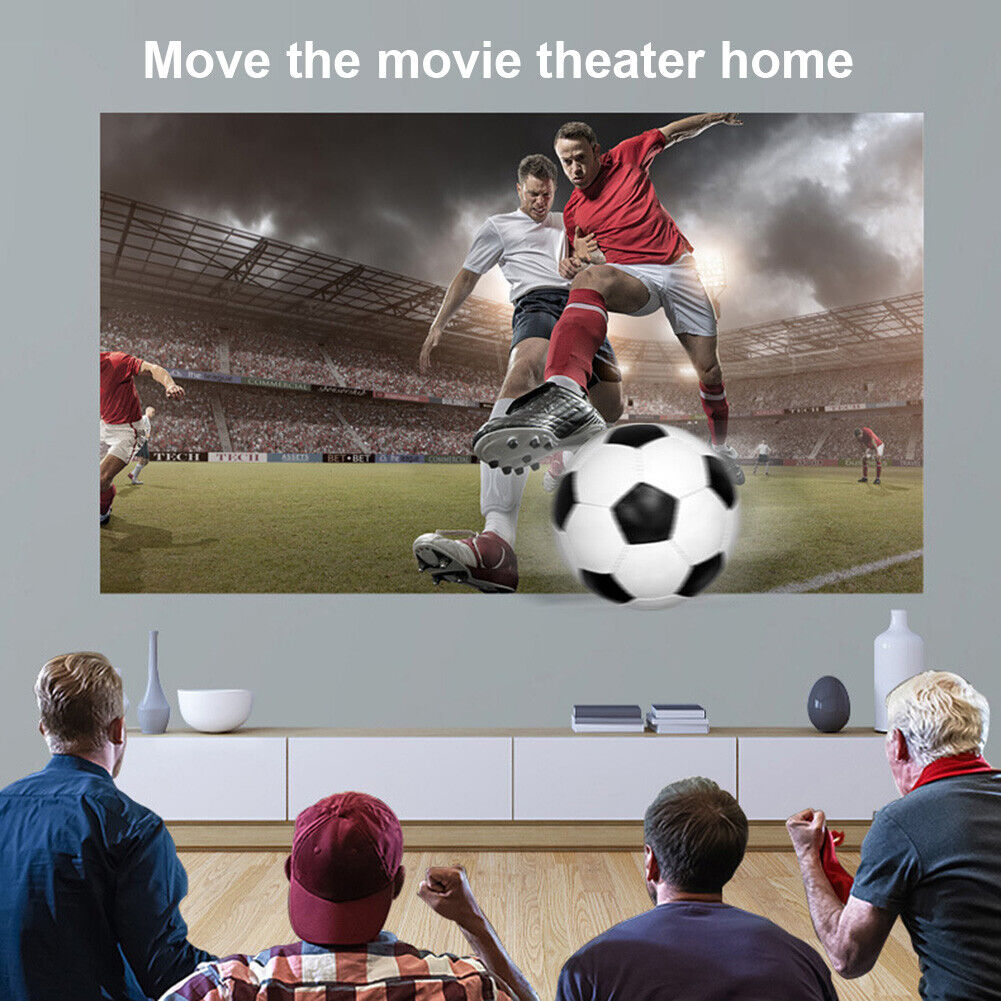4k HD Folding Projector Cloth 16/9 Home Theater Movie Screen Curtain (60in)