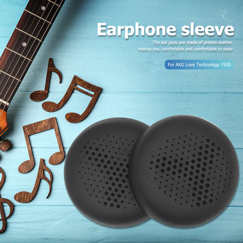 1Pair Protein Leather Replacement Ear Pads Cushions for AKG Y500 Headphones