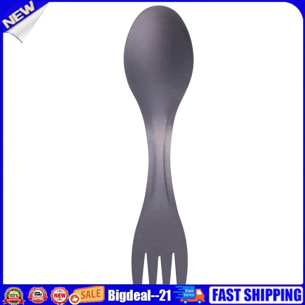 100% Pure Titanium Spork Spoon Fork Combo Cutlery Utensil Picnic Gadget