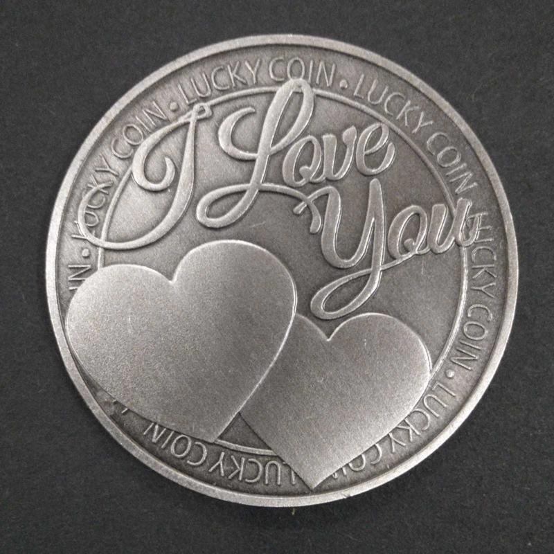 Love Commemorative Coin Metal Art Collectible Ornament Decor Supplies