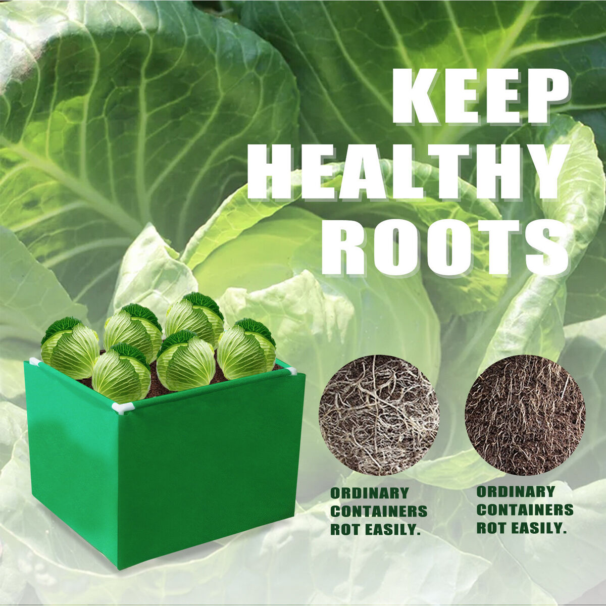 Grow Bags - Lawn Gardening Growing Planting Pots Container for Vegetable